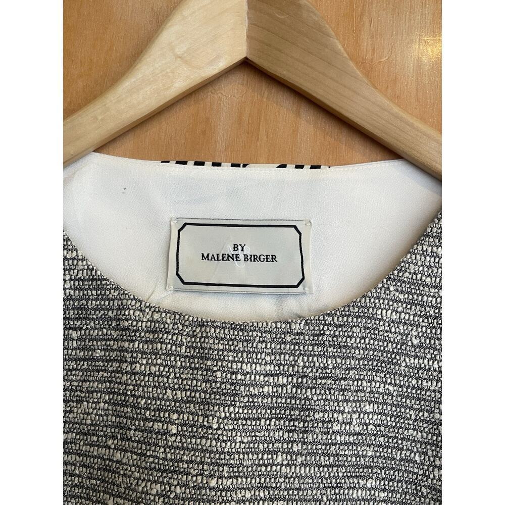 Malene Birger Textured Wool front Cream Blouse Size 40 - Picture 2 of 5